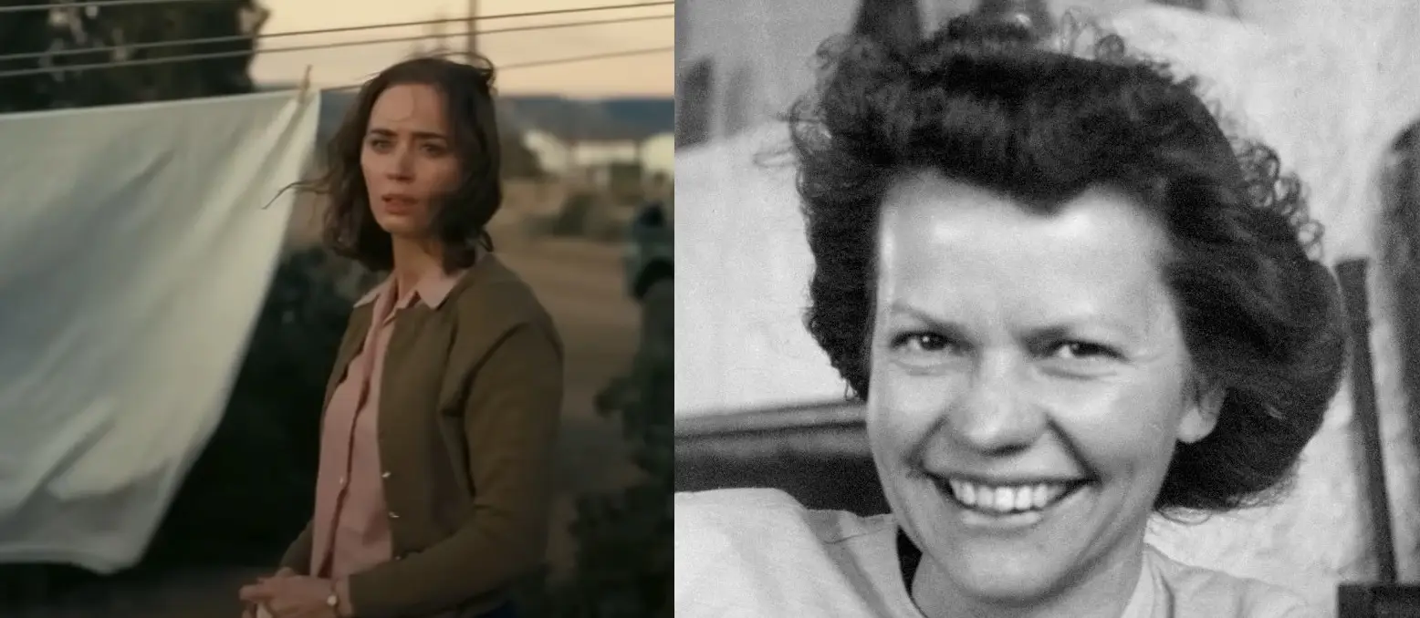 Emily Blunt as Kitty Oppenheimer, his wife.