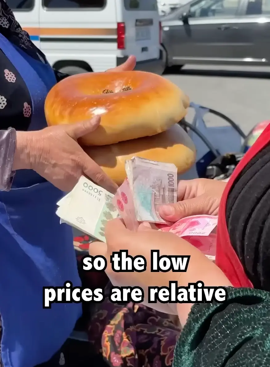 Food is meant to be pretty affordable in Uzbekistan (YouTube/Drew Binsky)