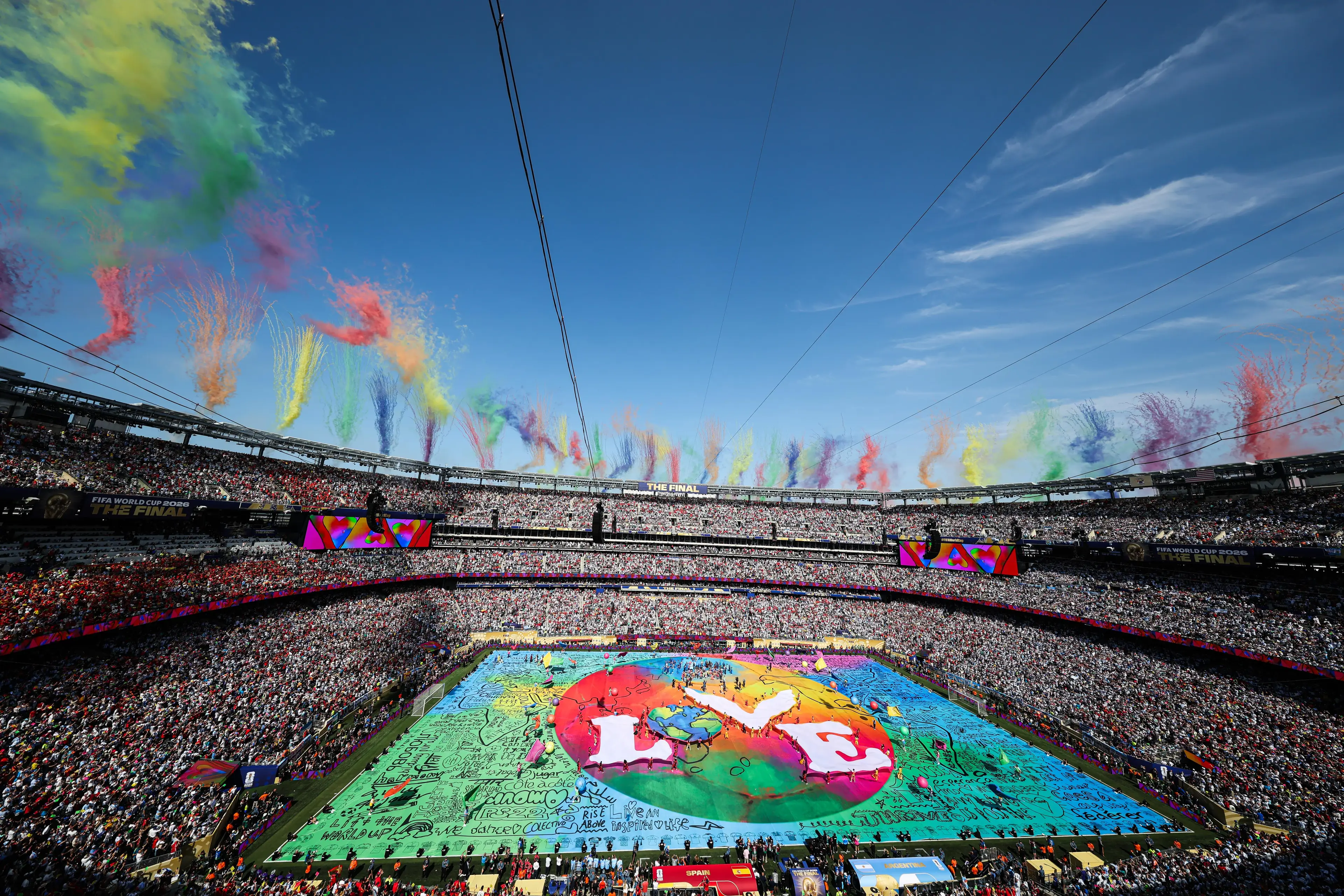 The FIFA president said the tournament celebrated 'joy and togetherness' (Liu Lu/VCG via Getty Images)