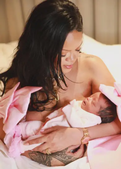 Rihanna said Rocki Irish Mayers was born on 13 September 2025 (Instagram/@badgalriri)