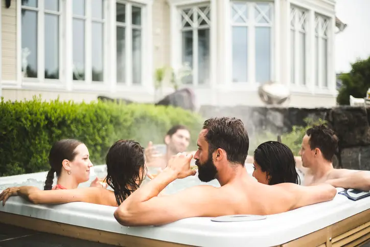Hot tubs signalled openness in the 70s (Getty Stock Images)