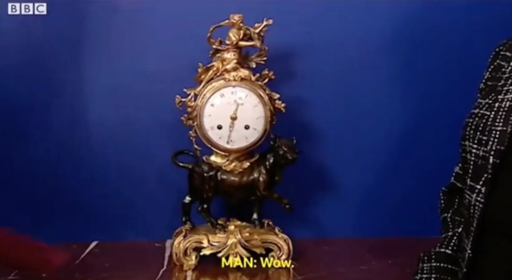 The clock after it was restored.