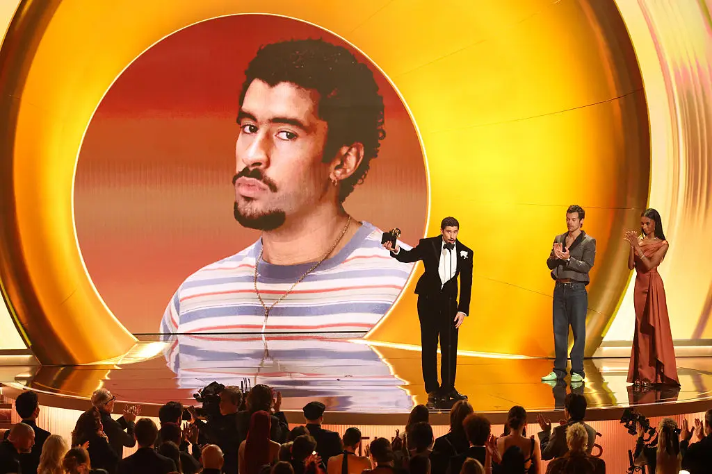 Bad Bunny won Album of the Year at the 2026 Grammy Awards (Christopher Polk/Getty Images)