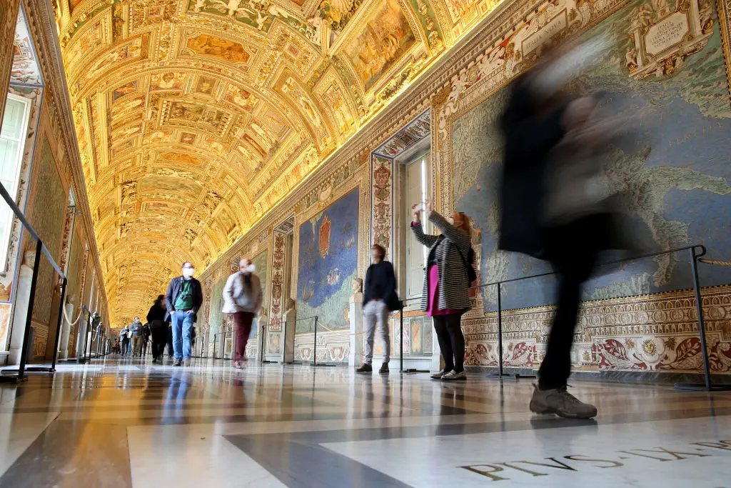 Some of the beautiful architecture inside the Vatican (Franco Origlia/Getty Images)
