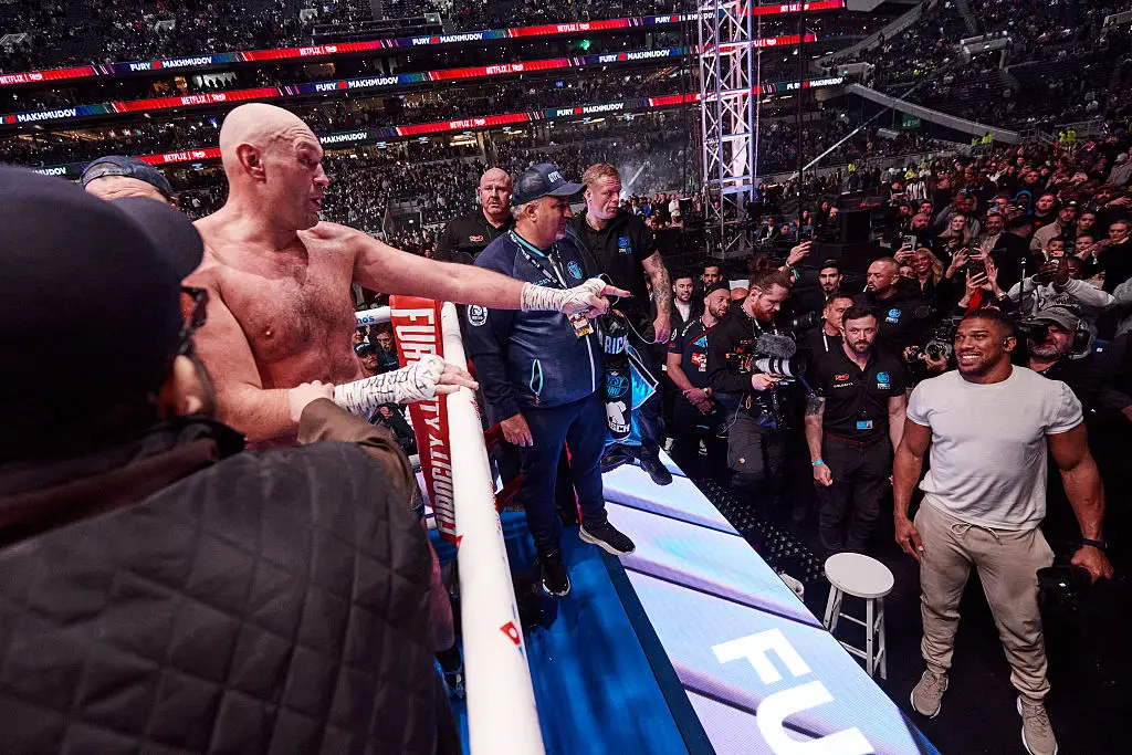 Fury and Joshua exchanged words in April (Mark Robinson/Getty Images)