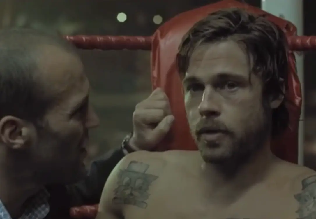 Brad Pitt as Mickey O'Neil in Snatch.