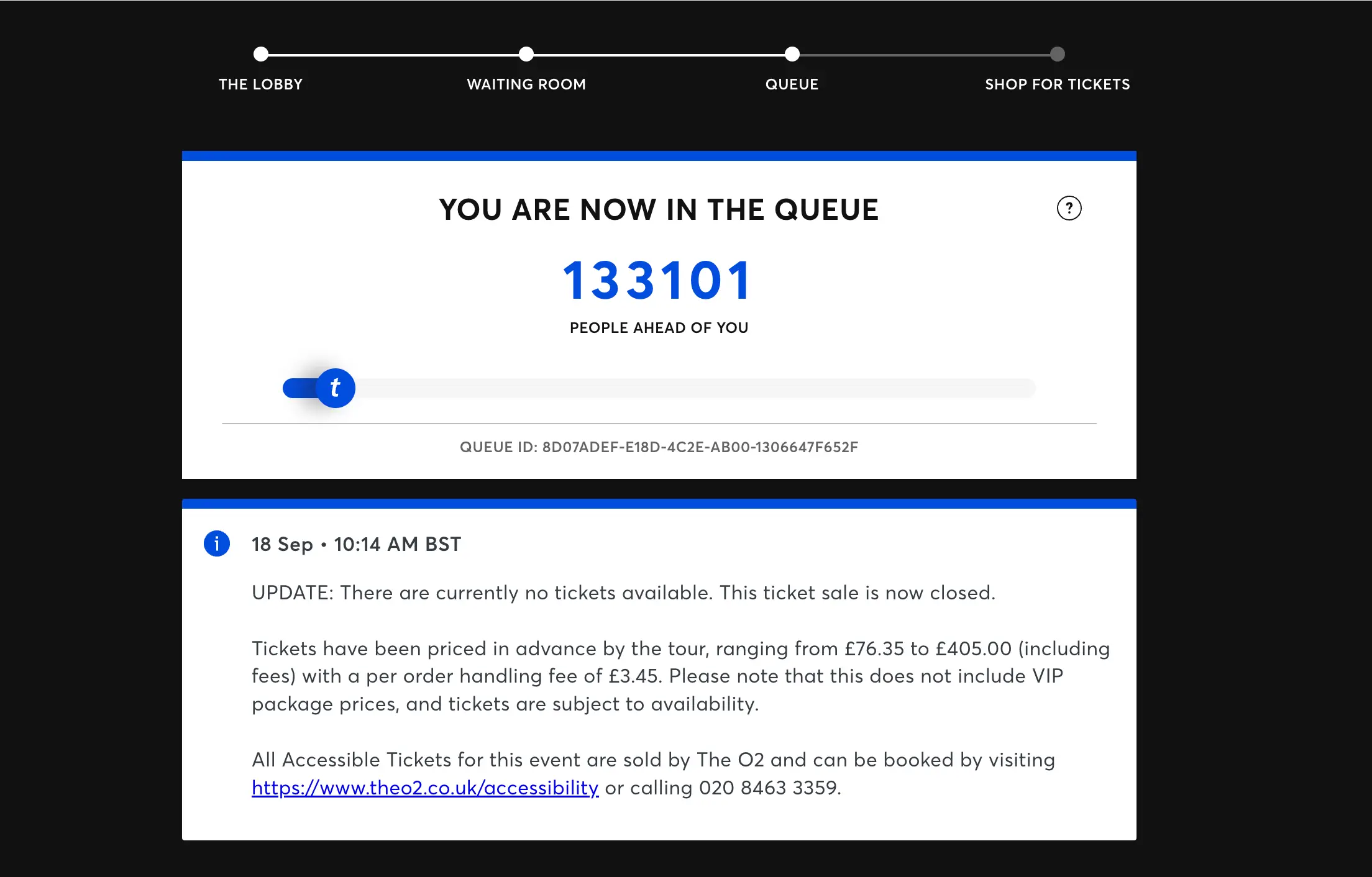 Ticketmaster sold out in less than 22 minutes (LADbible Group)