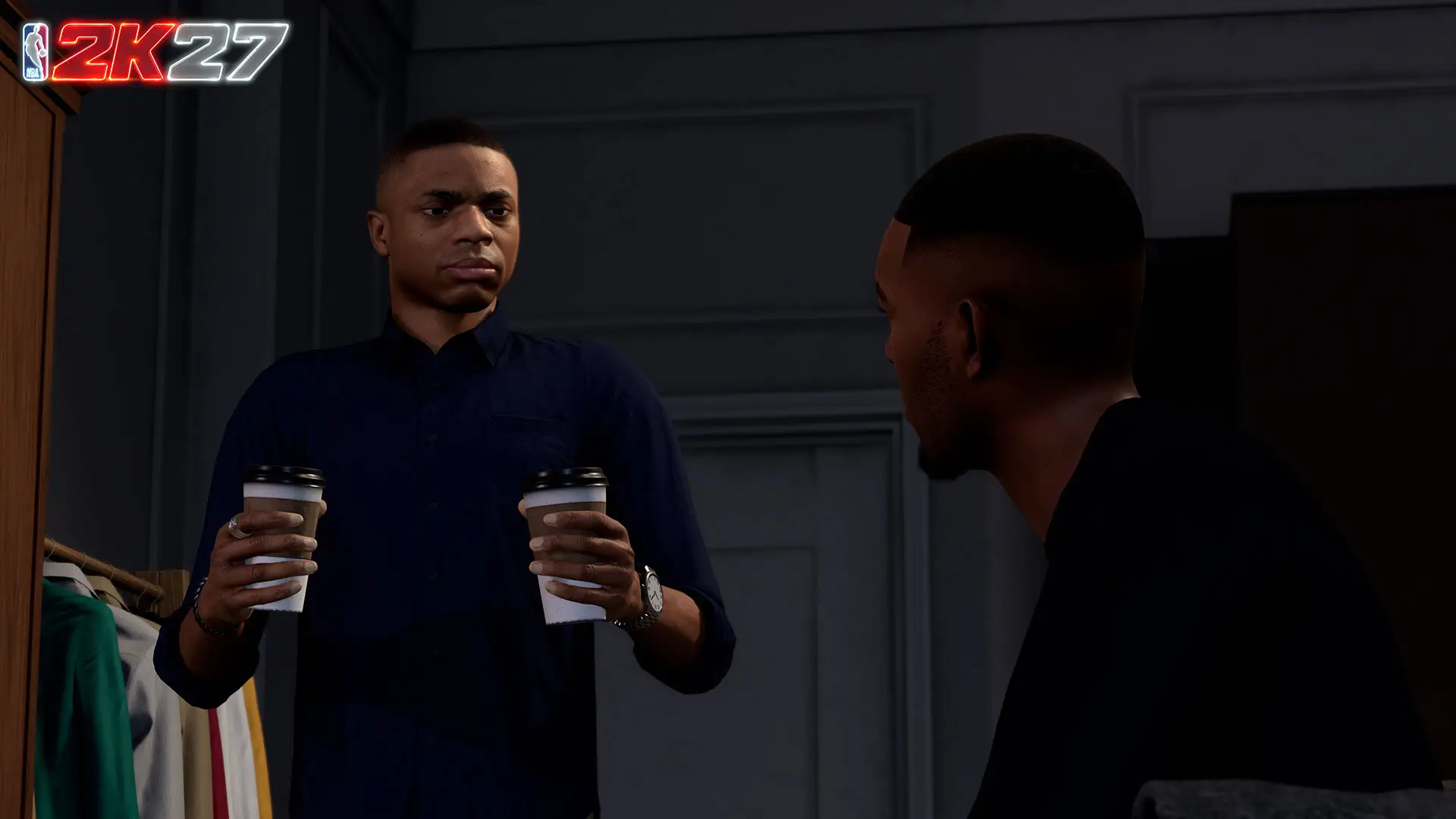 Vince Staples stars as your cousin in NBA 2K27's MyCAREER mode (Supplied: NBA 2K)
