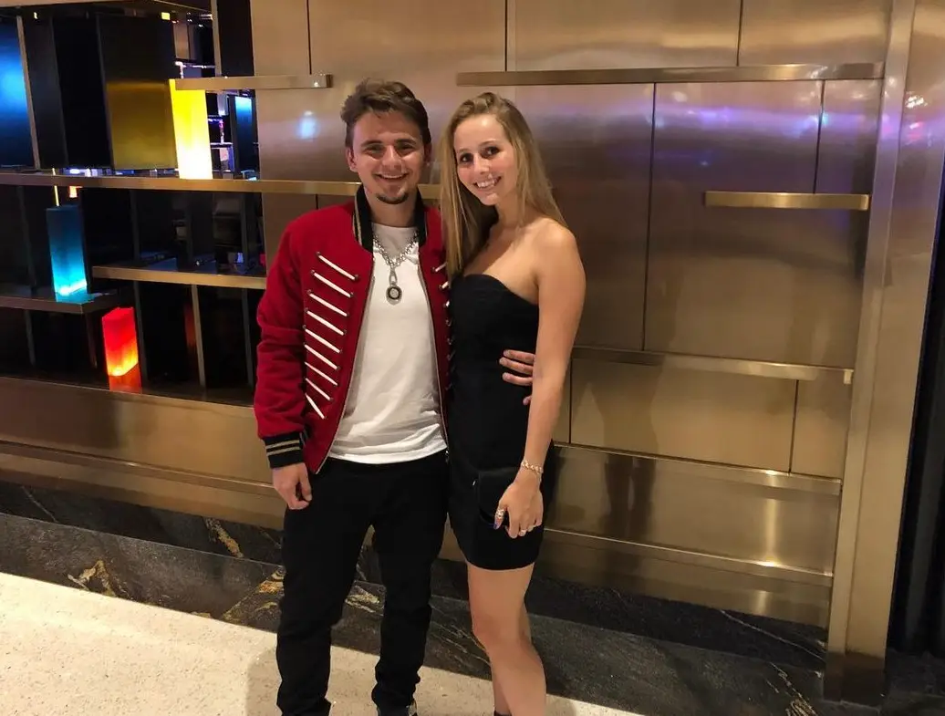 Prince Jackson with girlfriend Molly Schirmang.