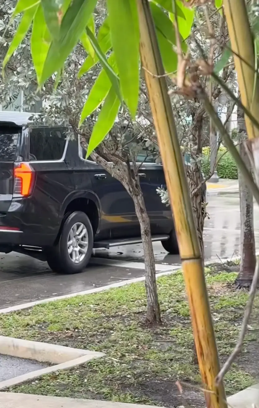 "Blacked-out Escalade trucks are sitting outside my house" (TikTok/@notnicogrigg)