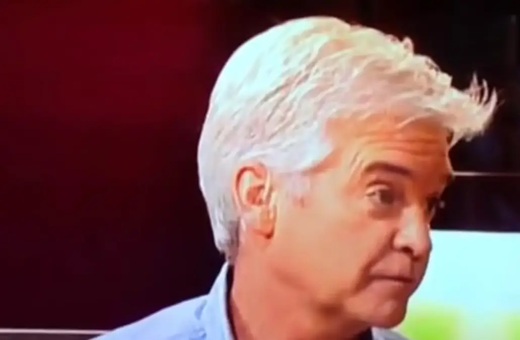 Phillip Schofield made it clear he didn't find the TV chef's joke funny (ITV)