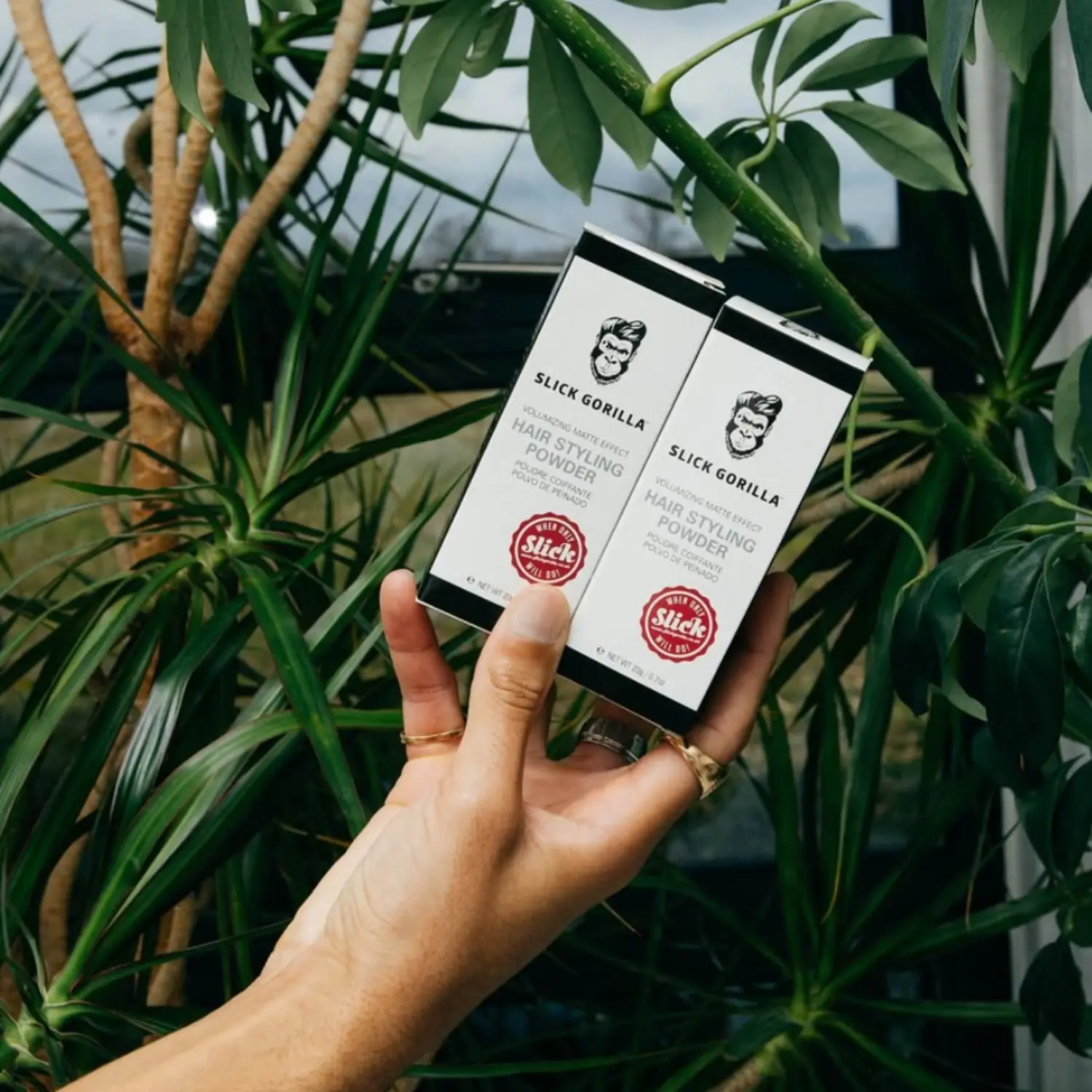 The Slick Gorilla Hair Styling Powder can be bought individually or in groups of two and three (Slick Gorilla)