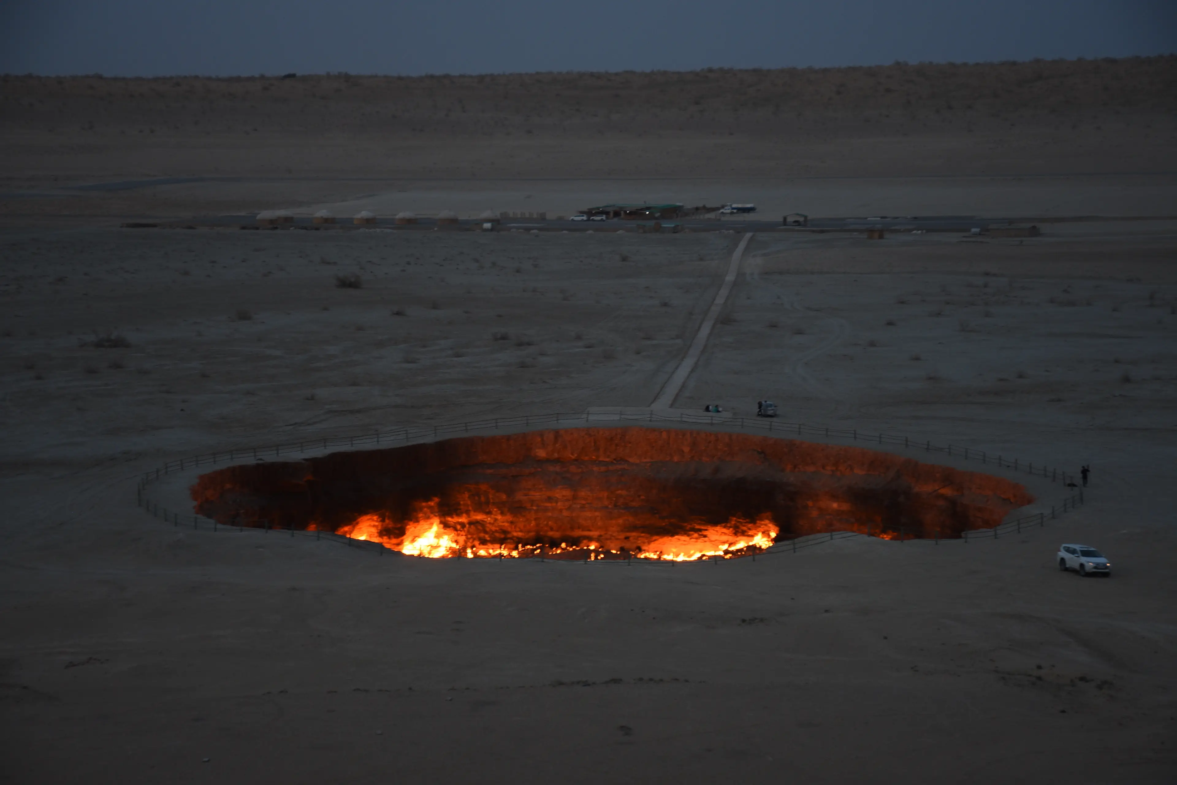 The Gates of Hell in Turkmenistan. (Merdan Velhanov/Anadolu Agency via Getty Images)
