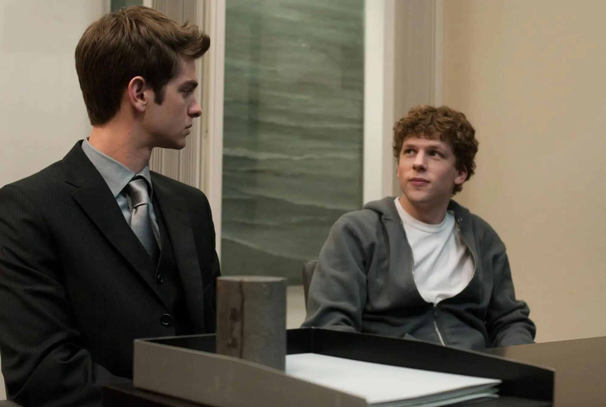 Jesse Eisenberg and Andrew Garfield starred as Mark Zuckerberg and Eduardo Saverin (Sony Pictures)