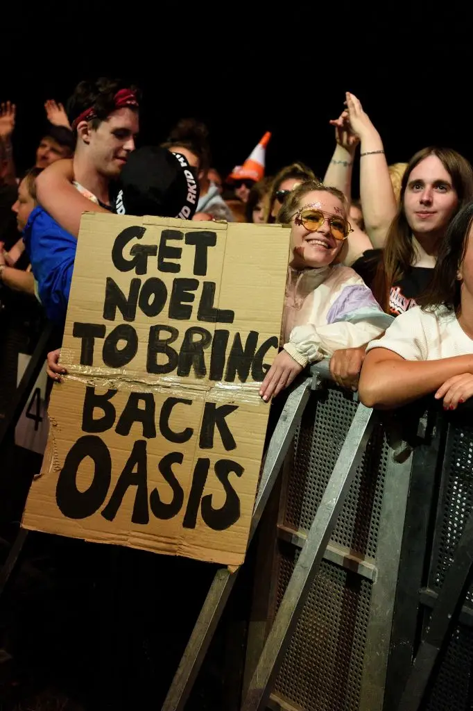 Fan prayers for an Oasis reunion may finally be answered. (Gus Stewart/Redferns)