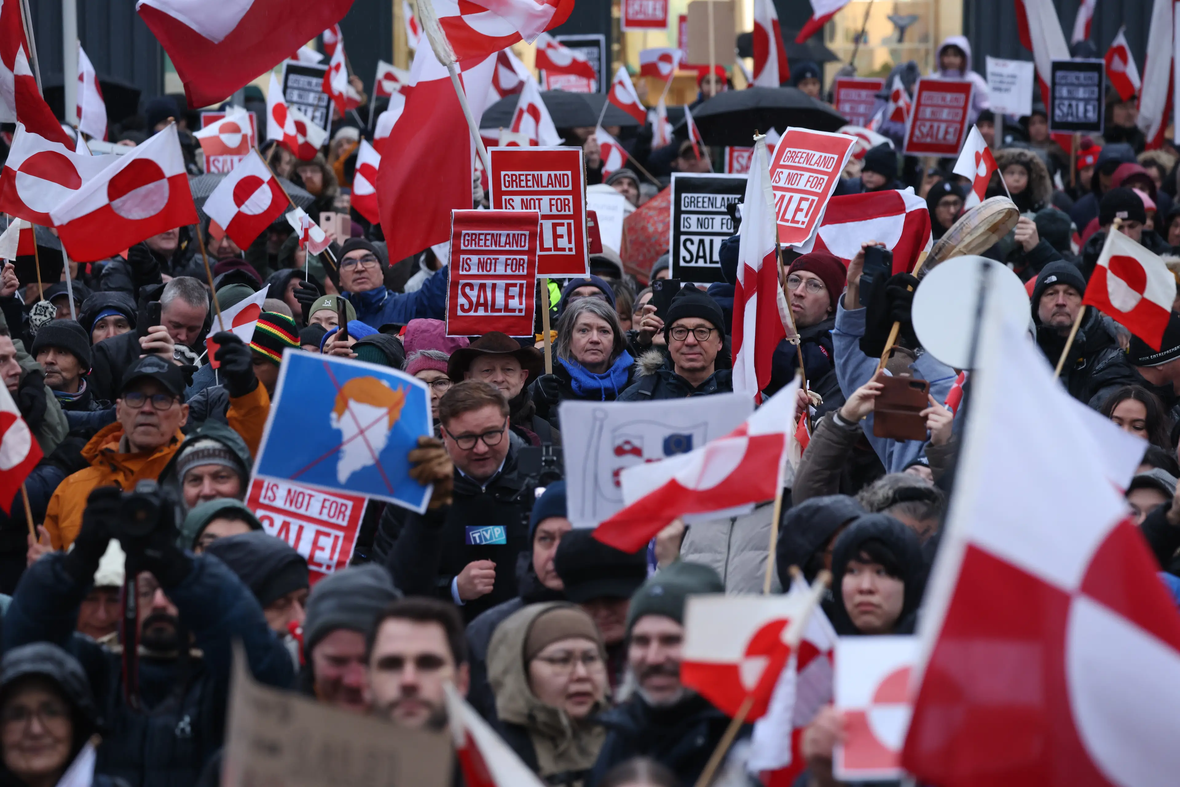 Much of Greenland's general population are against him. ( Sean Gallup/Getty Images)