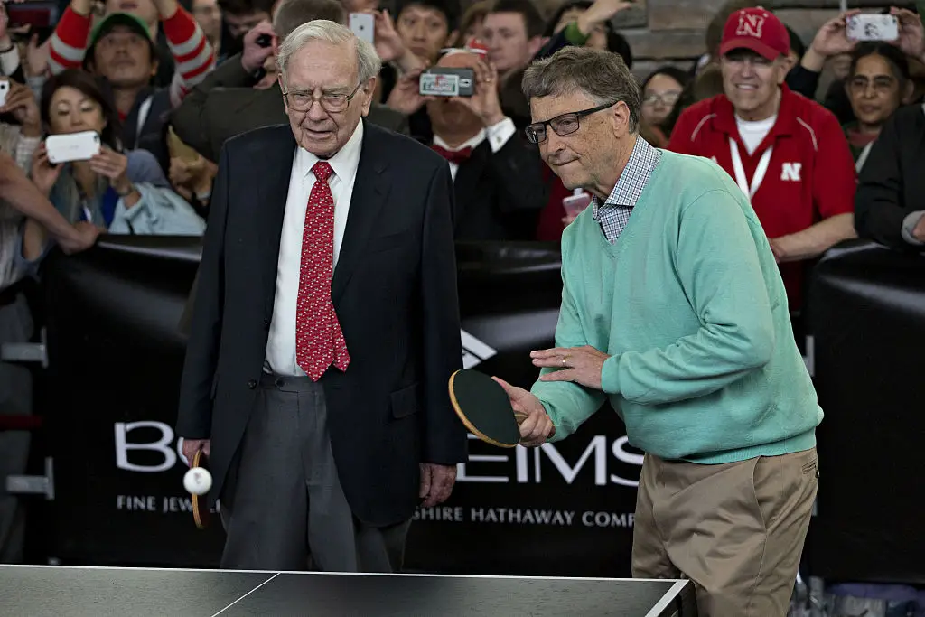 Buffett said Epstein had been a 'con man' and that it 'it doesn’t make sense to do a lot of talking' with Gates until the matter is resolved (Daniel Acker/Bloomberg via Getty Images)