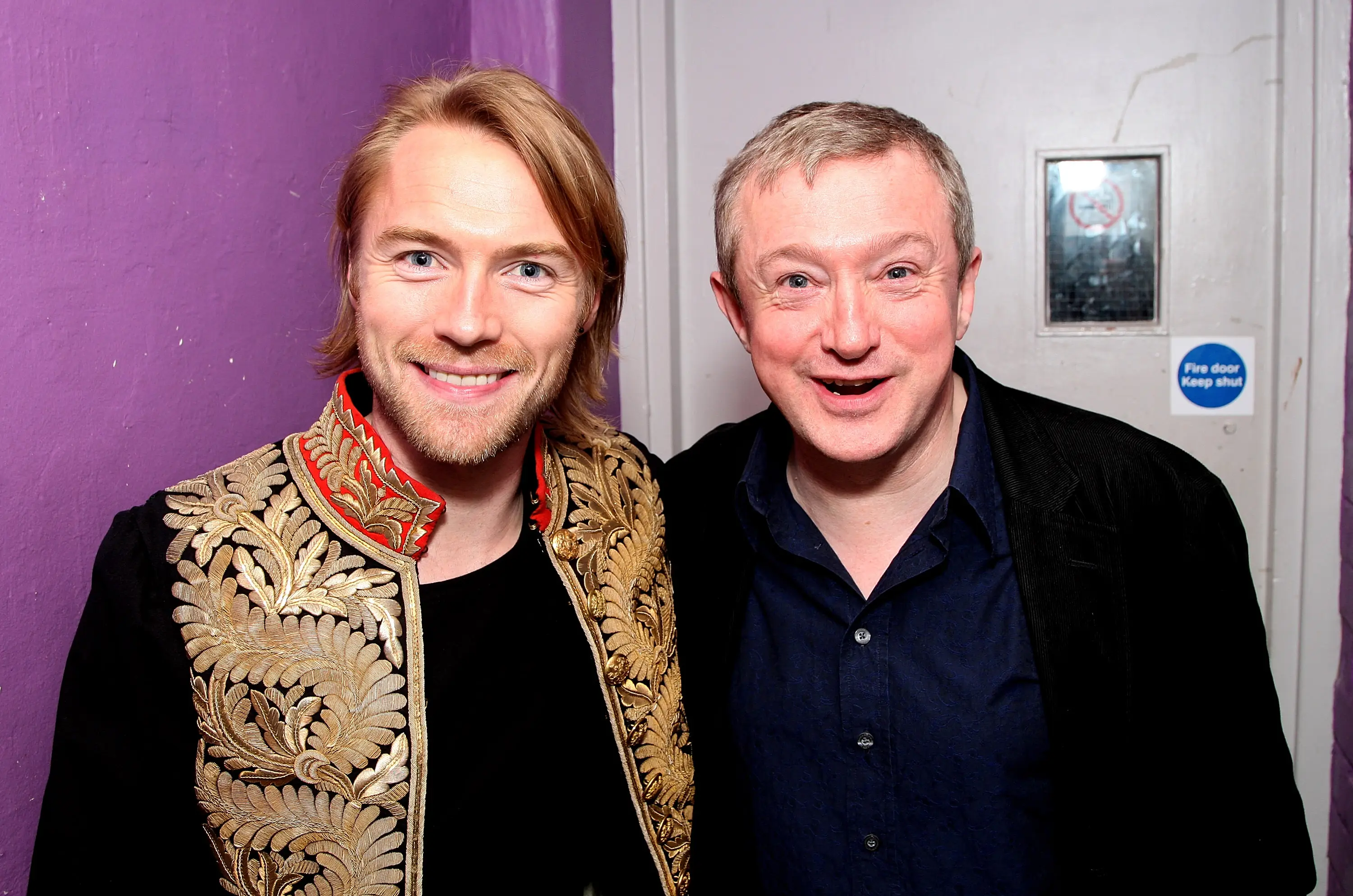 Ronan Keating and Louis Walsh. ( Dave Hogan/Getty Images)