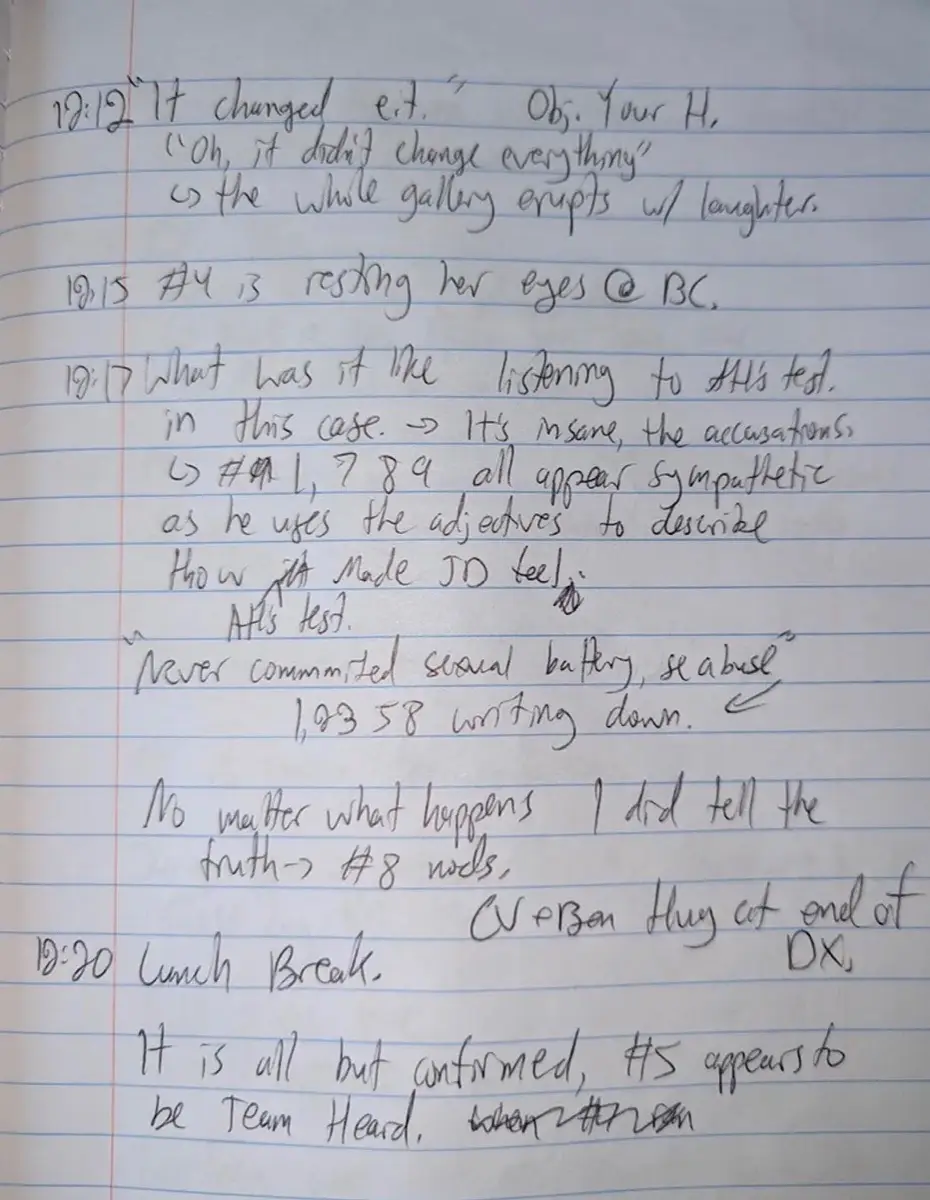 A courtroom notepad is on sale on eBay for a staggering amount of money.