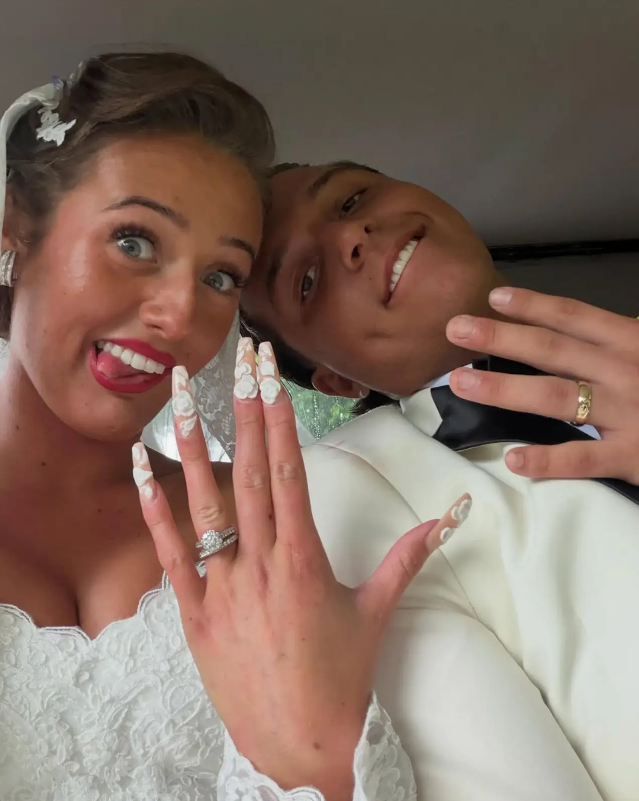 The teenage couple tied the knot in the Isle of Man over the weekend (Instagram/@venezuelaprice1)