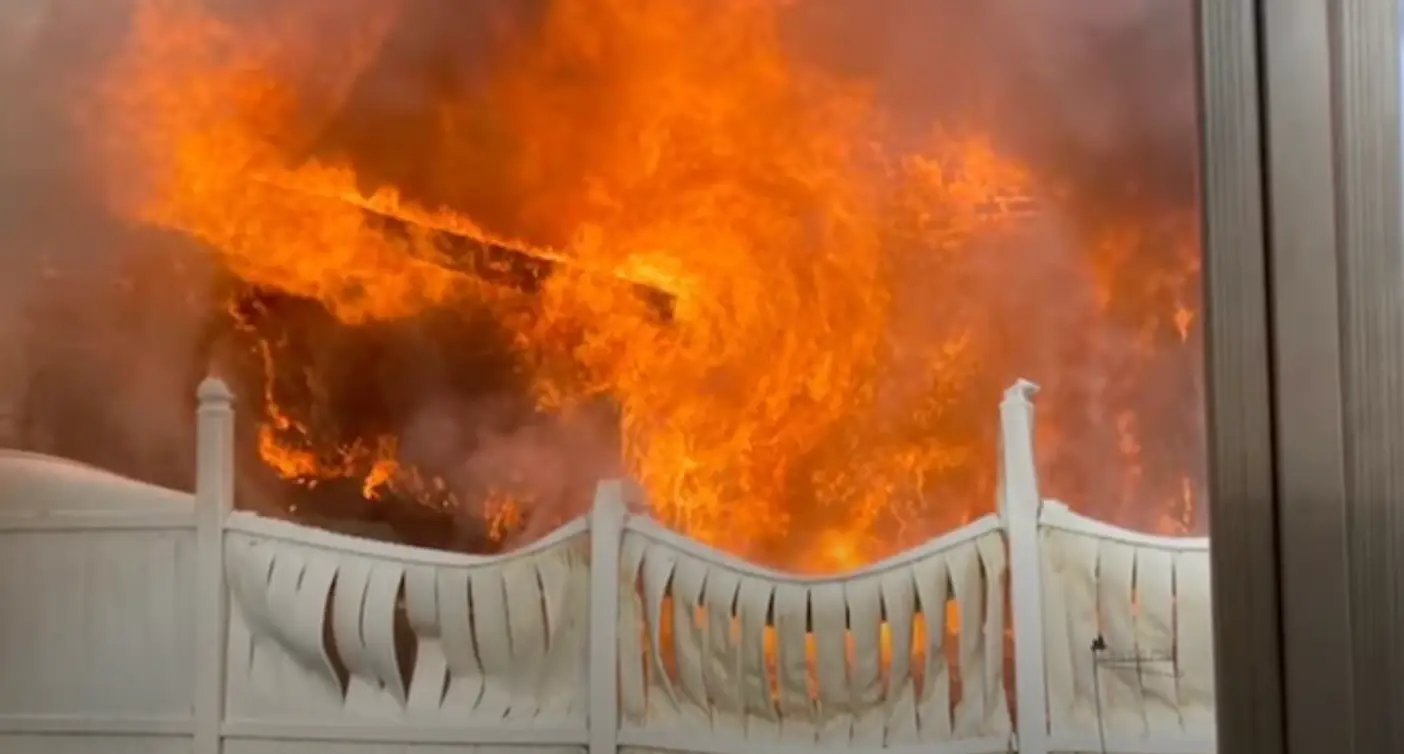 His family were lucky to get out alive.