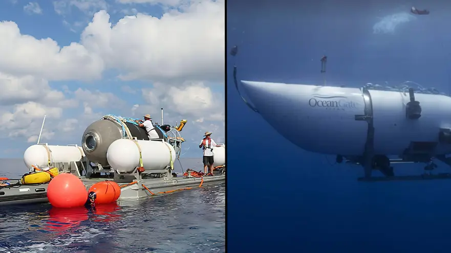 Underwater vehicles redeployed in response to ‘banging noises’ with 32 hours of oxygen left on Titanic sub