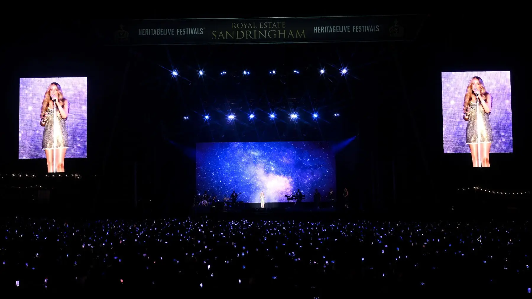 Mariah Carey performed at Sandringham for Heritage Live in 2025. Image