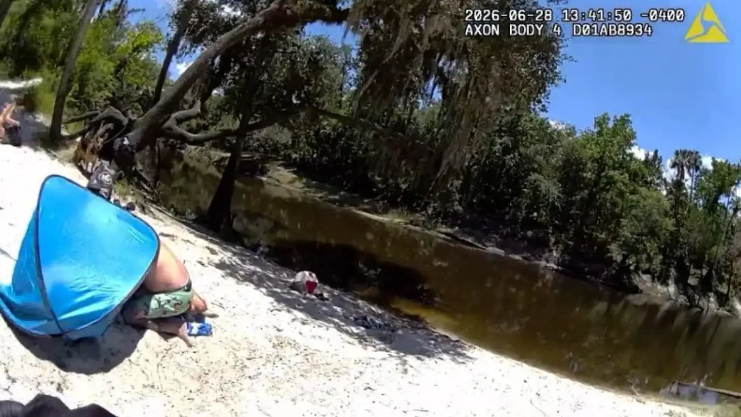 Police bodycam footage captured alongside the river where Brittany tragically lost her life (Seminole County Sheriff's Office)