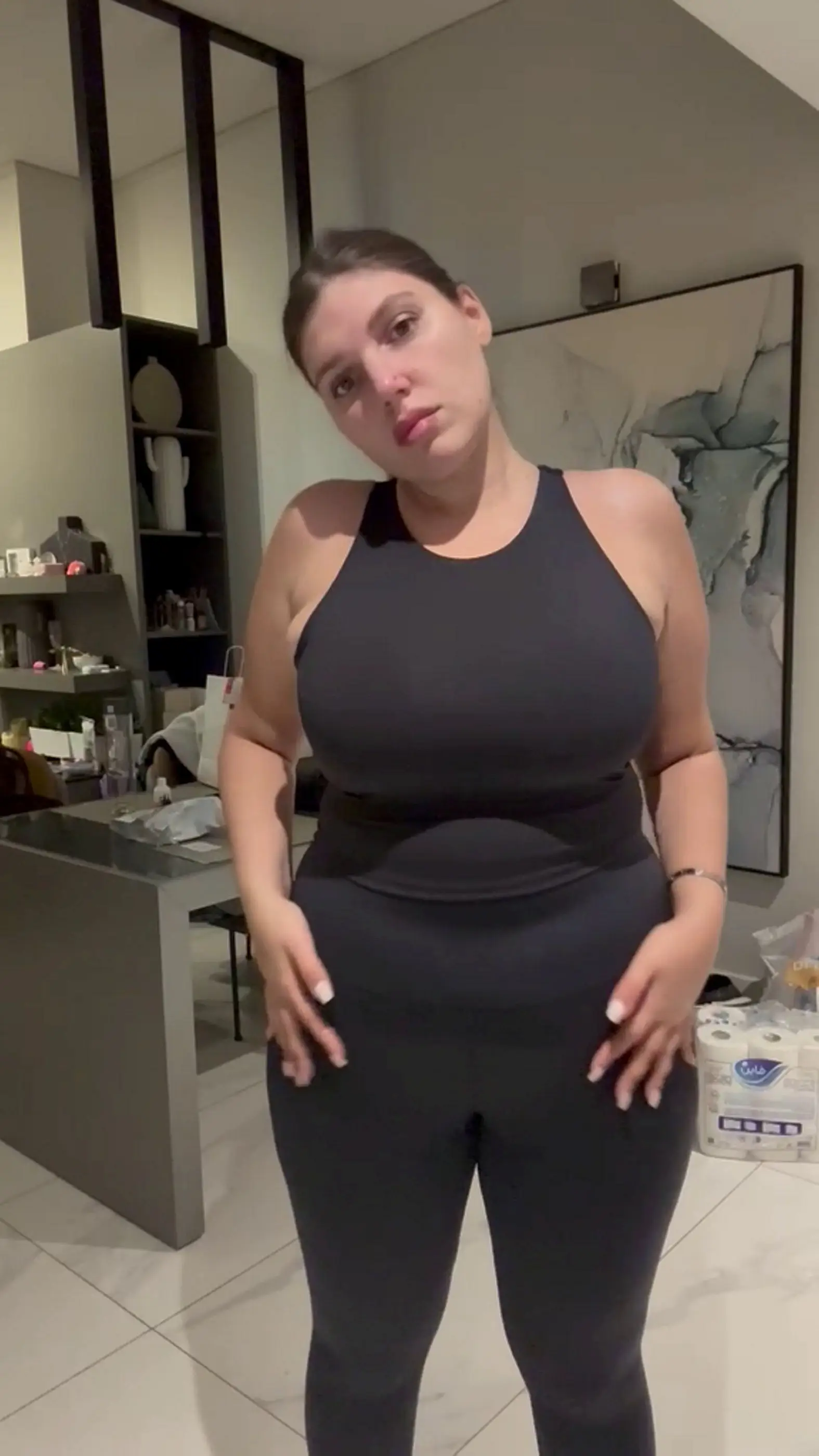 Arina was unhappy with her weight (SWNS)