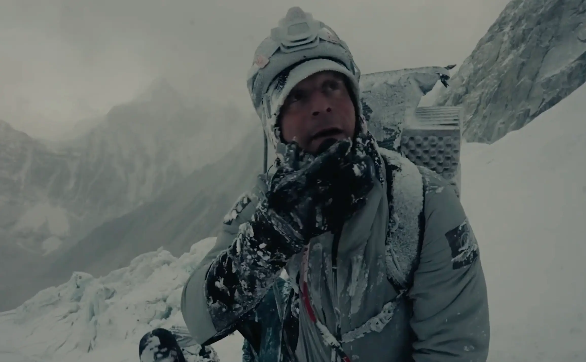 Although he emerged from it looking a bit like a 'yeti', the former SAS sniper handled the avalanche like a pro (Supplied)