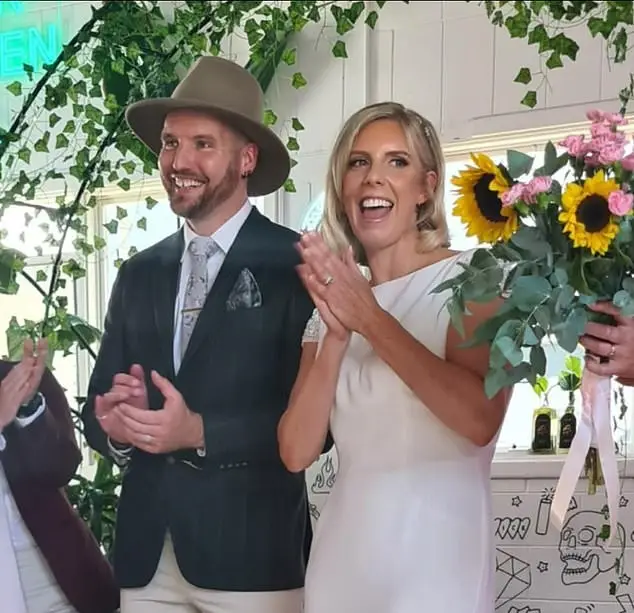 Jacob Vennix, 32 and his wife, Kimberley Fuller, 38, tied the knot last month (Facebook/Kimberley Fuller)