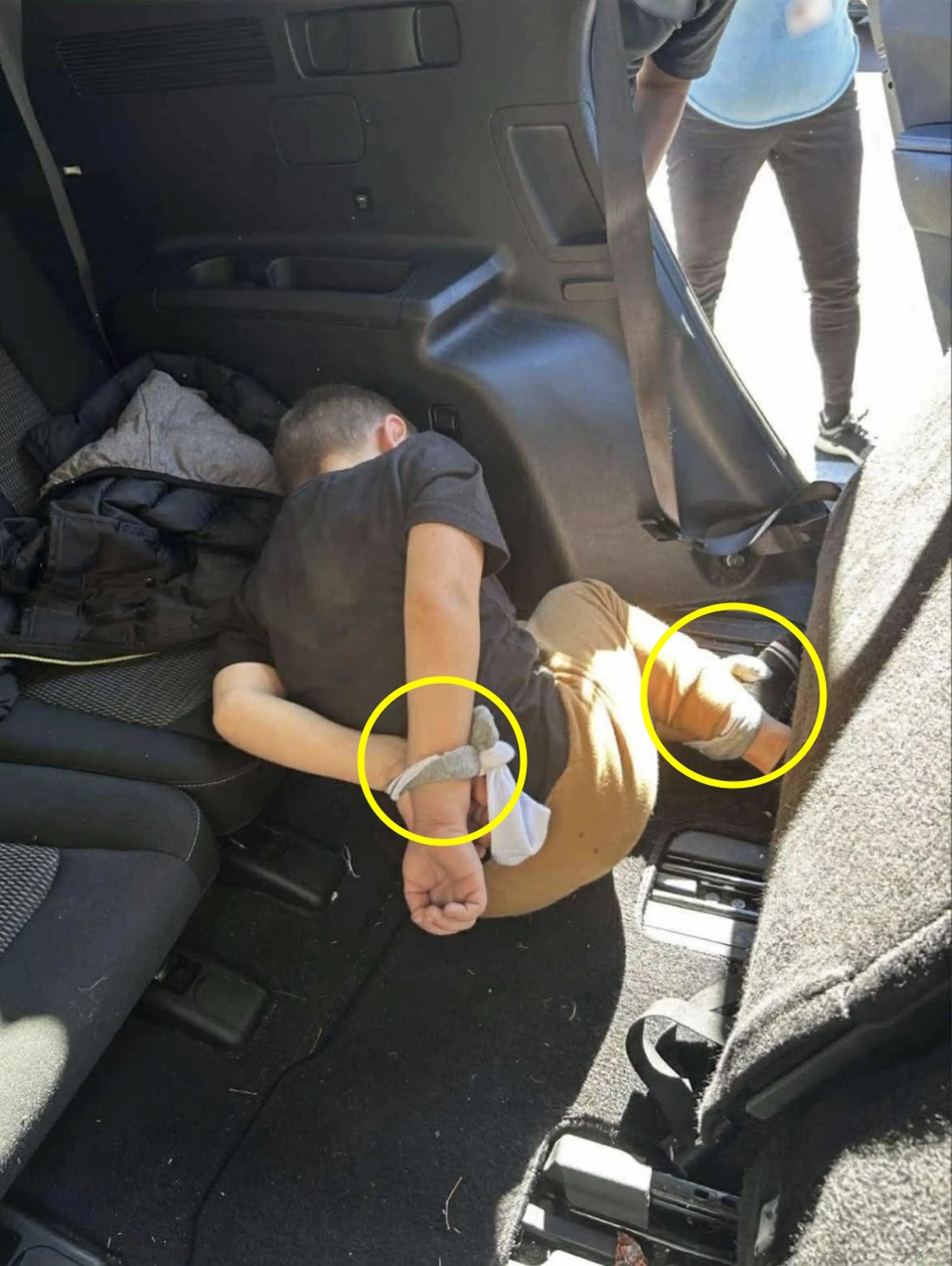 The father said his son was tied up with socks (Kennedy News and Media)