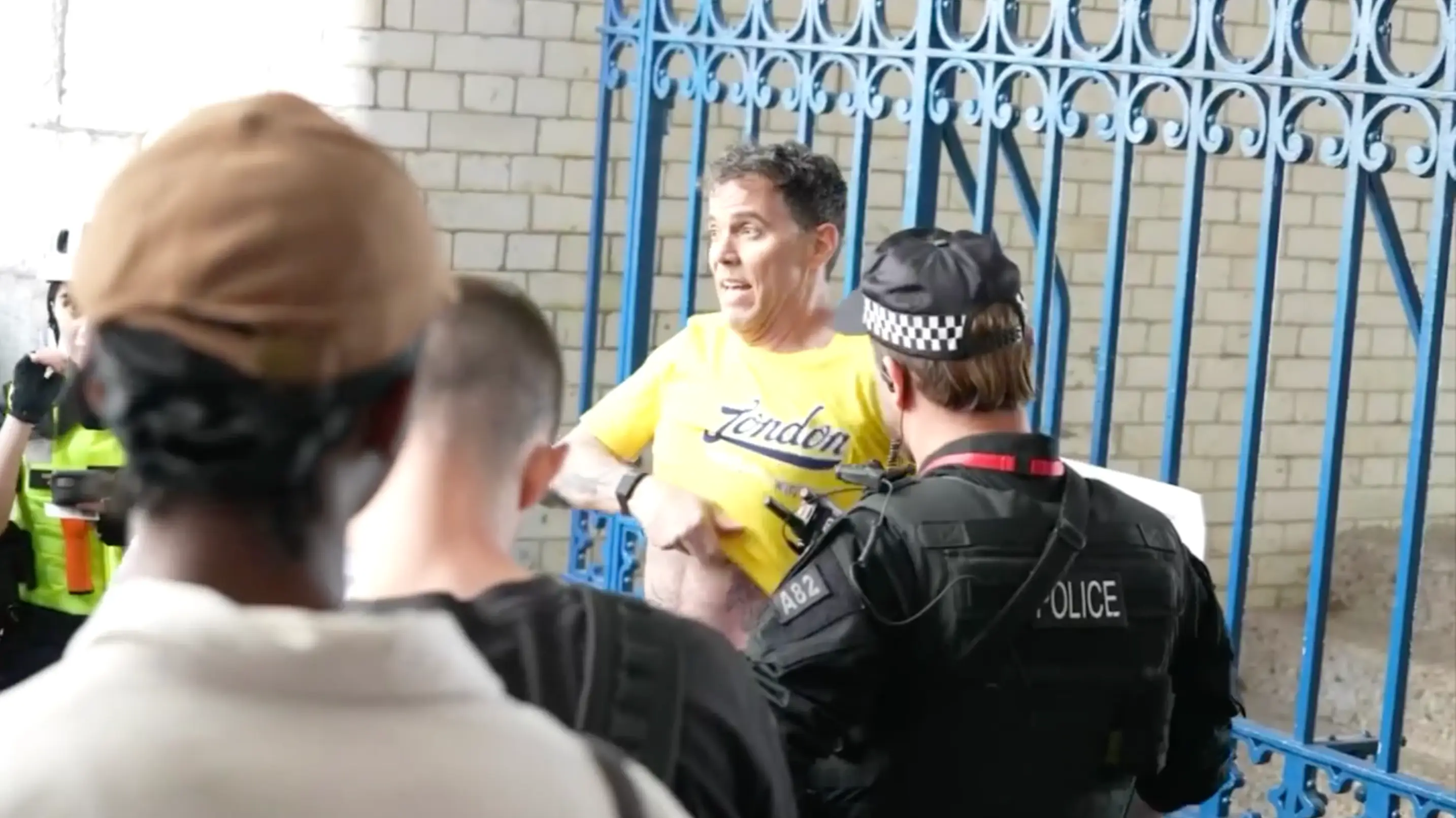 The police wanted to have a word with Steve-O after the stunt.