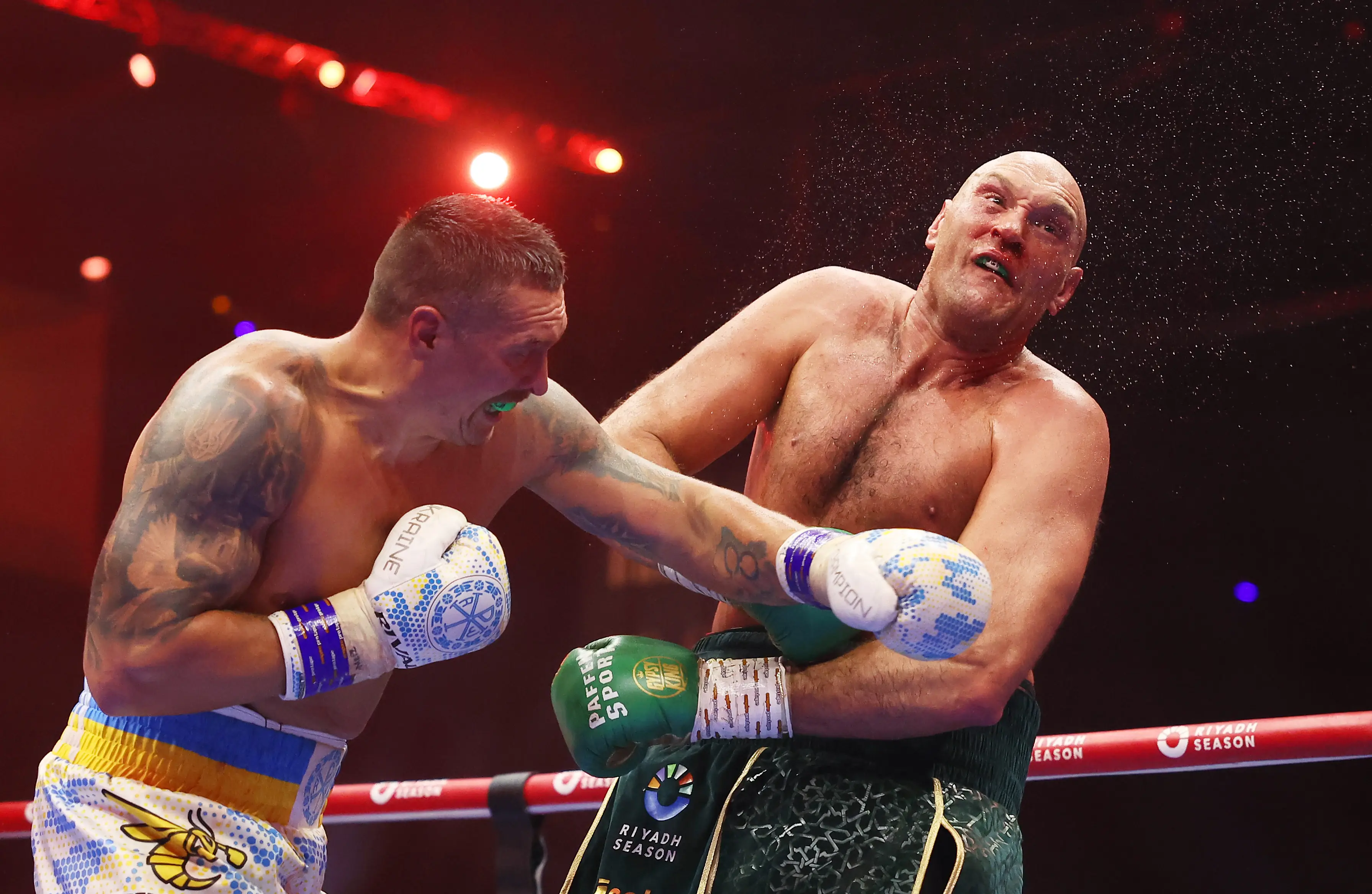 Usyk won the first bout (Richard Pelham/Getty Images)