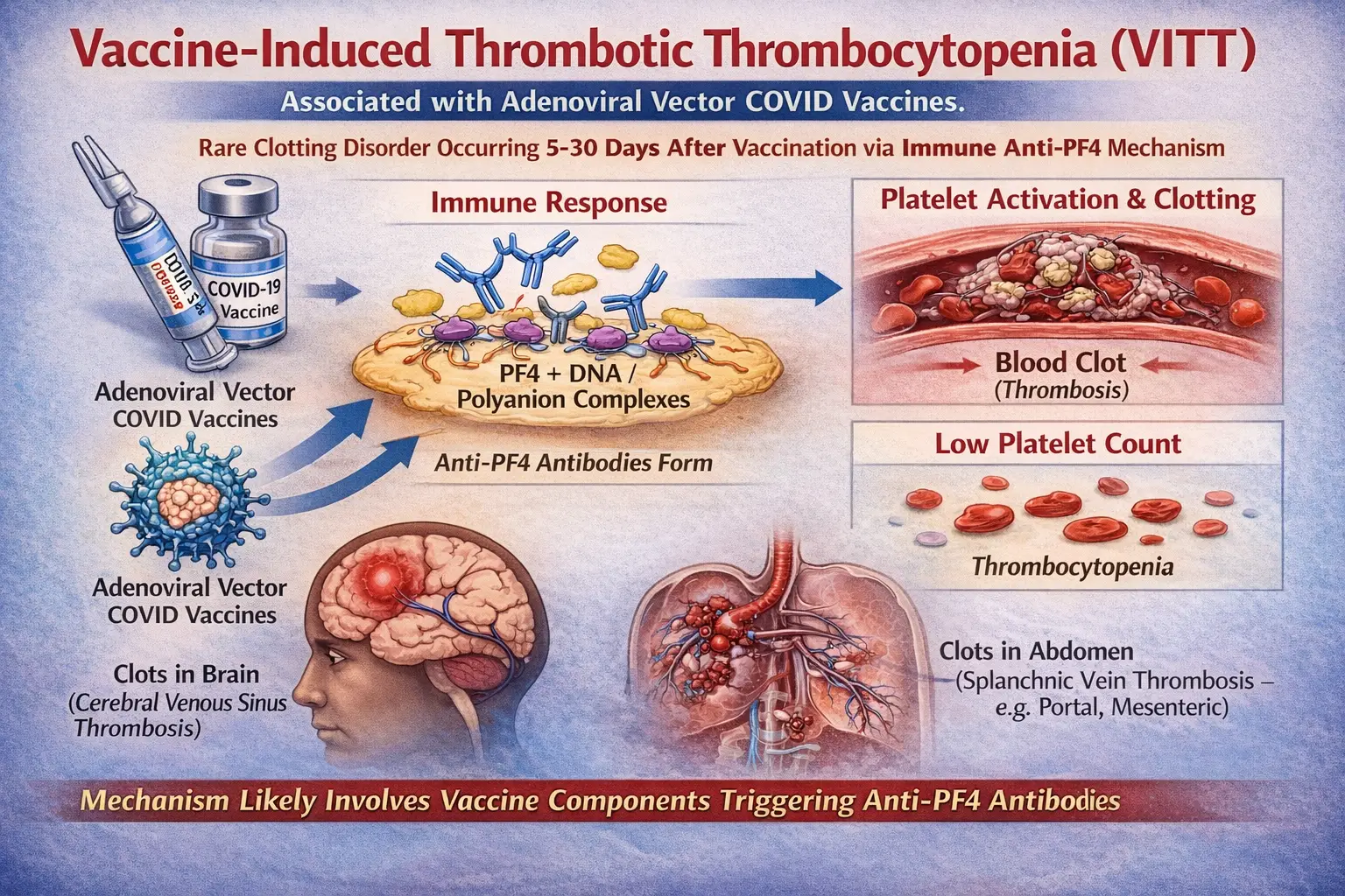 VITT is a rare complication which can be triggered with a combination of having a specific gene and taking a specific vaccine (LADbible)