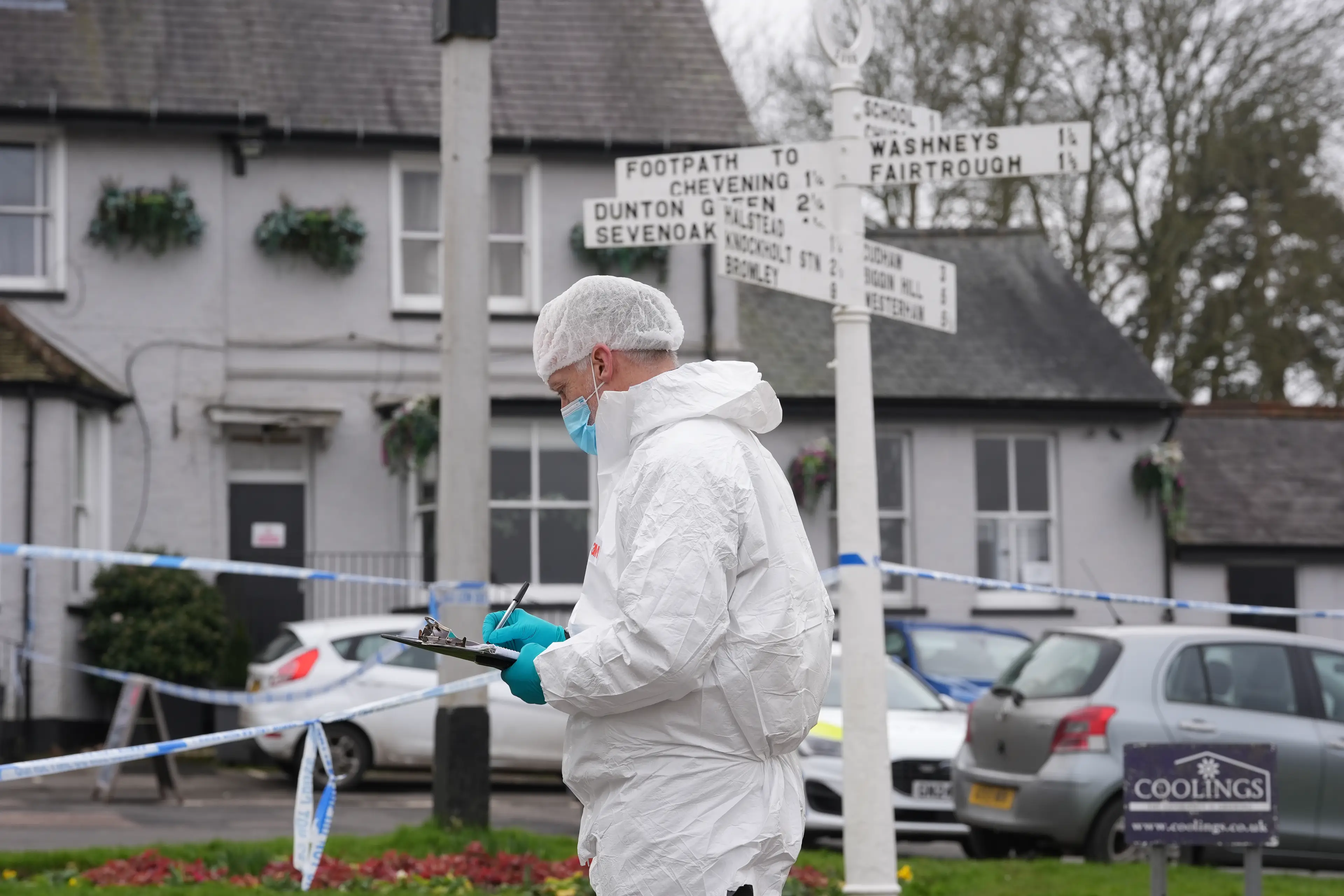 Pub landlady Michell Thomas said she heard two bangs which sounded like fireworks (Gareth Fuller/PA Wire)