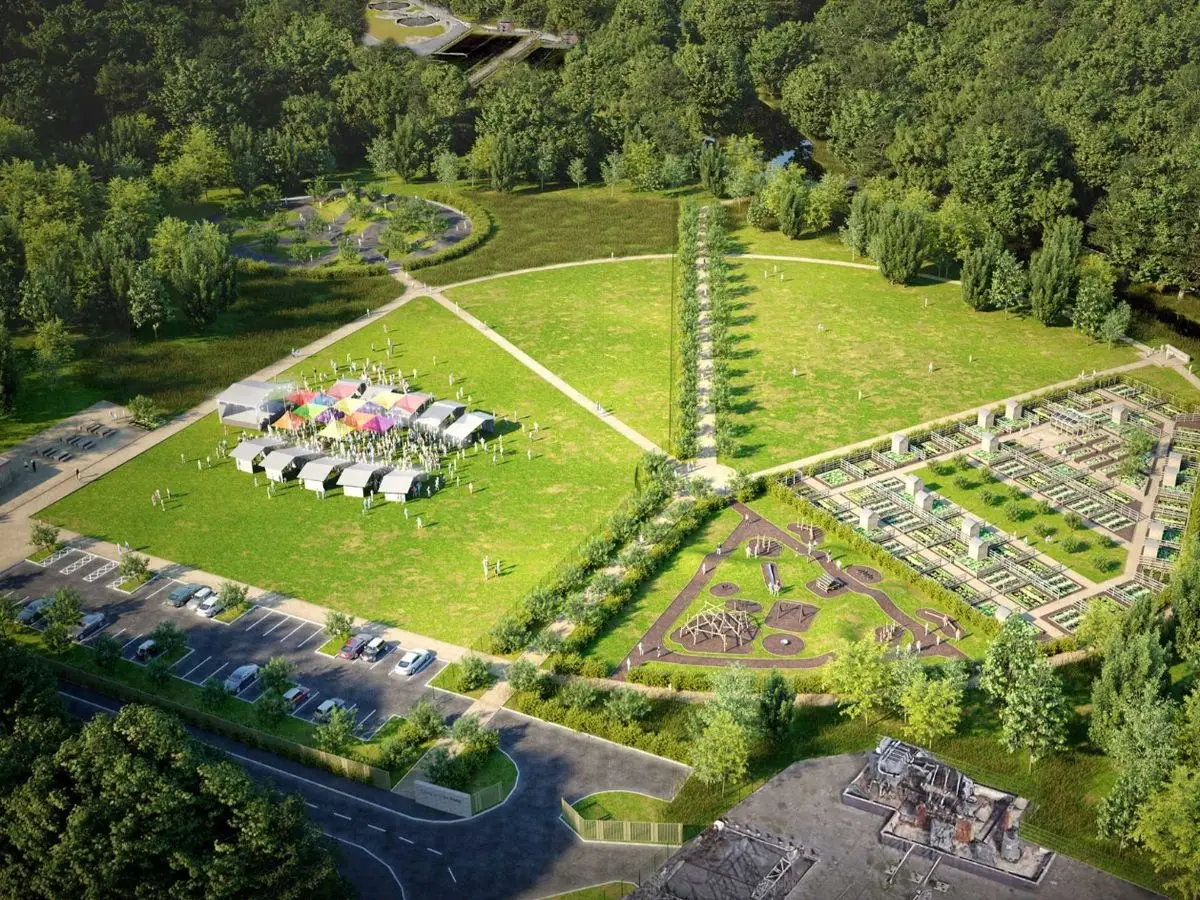 An impression of what the park might look like when completed.