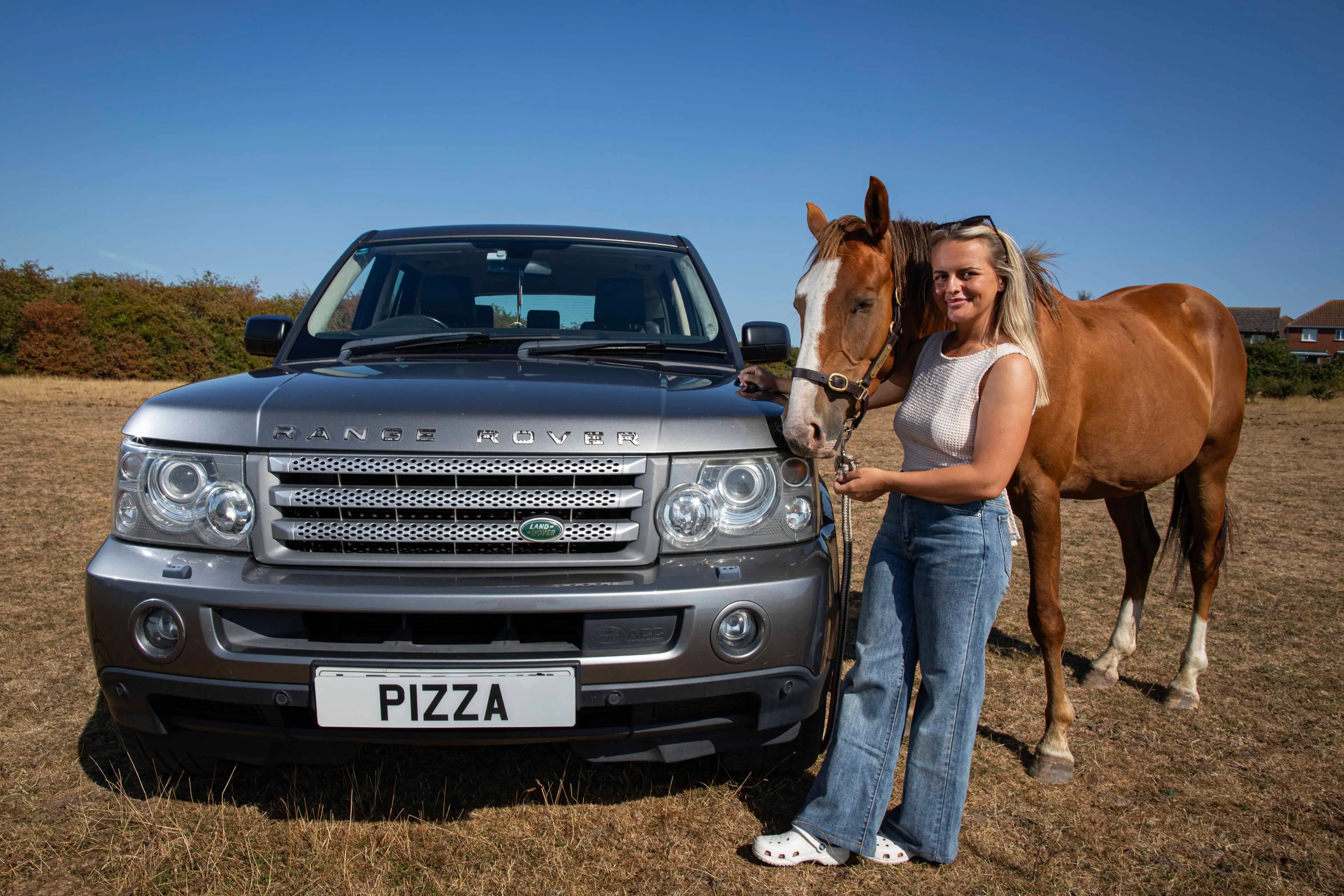 When Alicia's old car broke down unexpectedly Alicia Moss had to consider selling her beloved horse Pizza (William Lailey / SWNS)