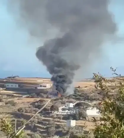 The incident caused a major fire (X)