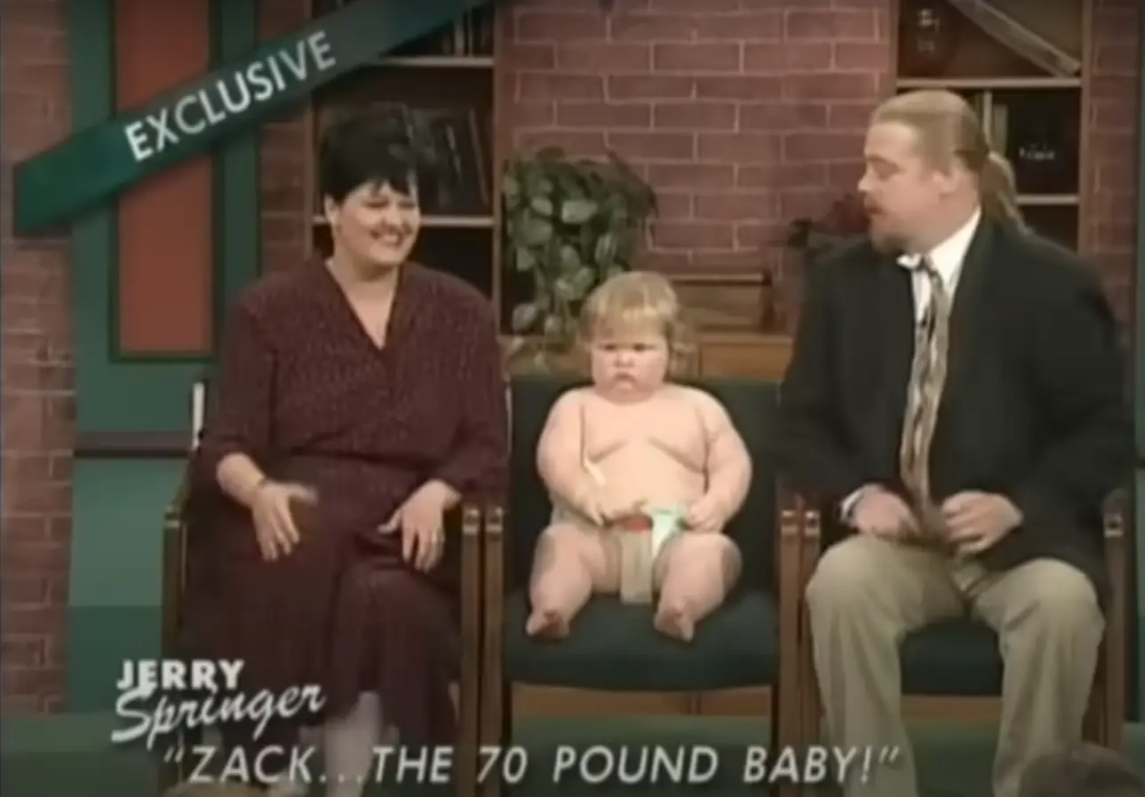 Zach Strenkert appeared on the show as a toddler in 1996 (CBS)