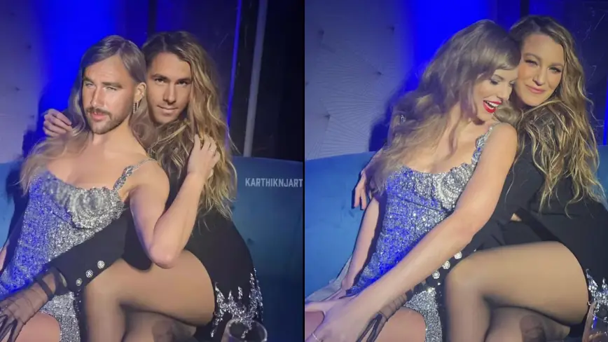 Instagram. Karthiknjartist/Ryan Reynolds. Instagram/Blake Lively