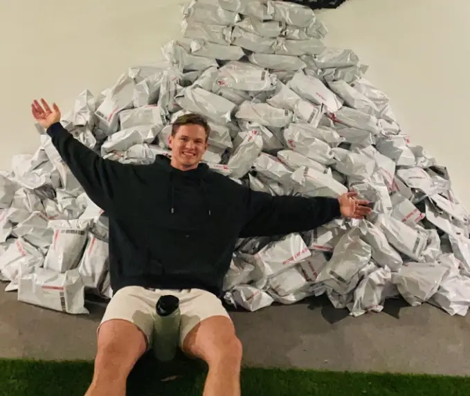 Bailey Page ended up selling his entire stock in the first two weeks, and his annual target in six weeks.