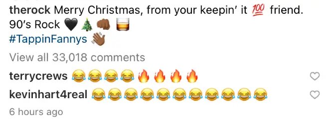 Kevin Hart also expressed his joy over the recreation.