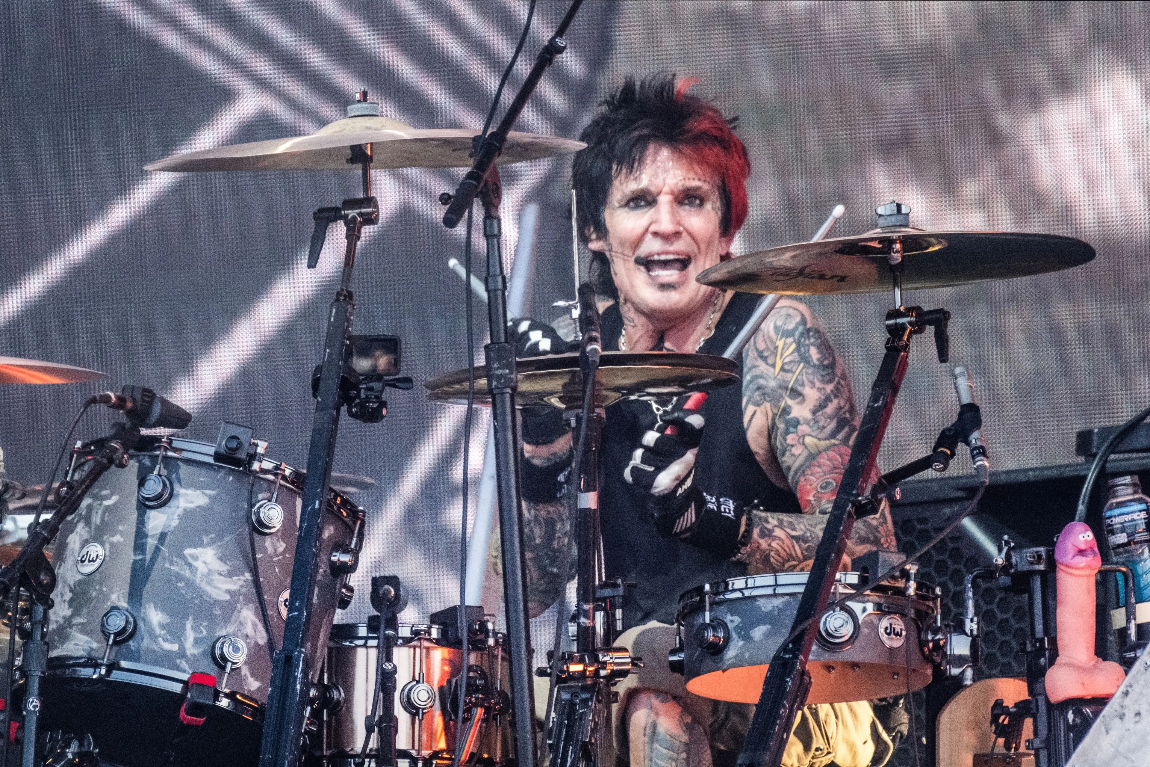 Tommy Lee has opened up about his addiction struggles (HELLE ARENSBAK/Ritzau Scanpix/AFP via Getty Images)