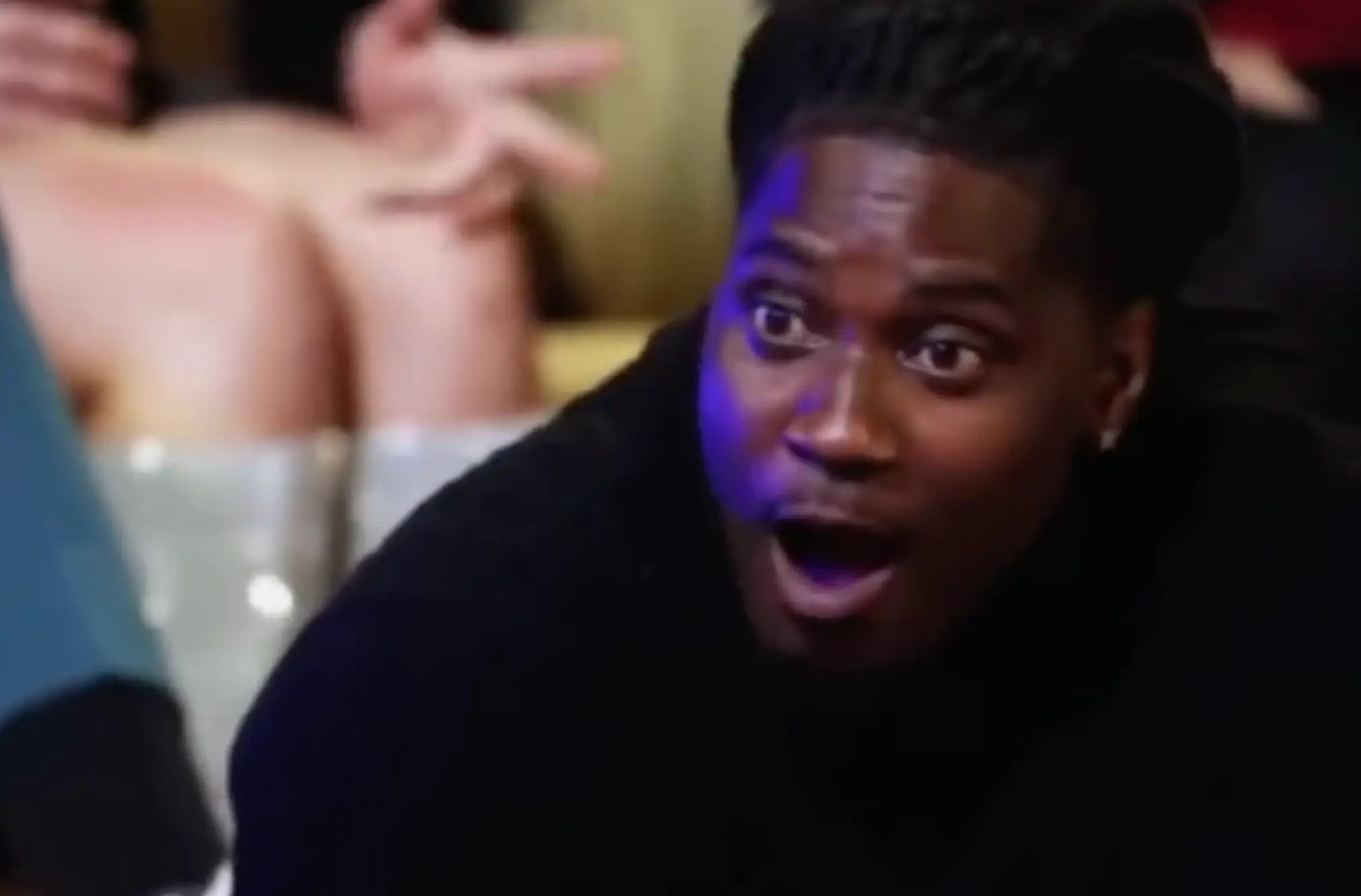 Her fellow contestants were shocked by the outburst.