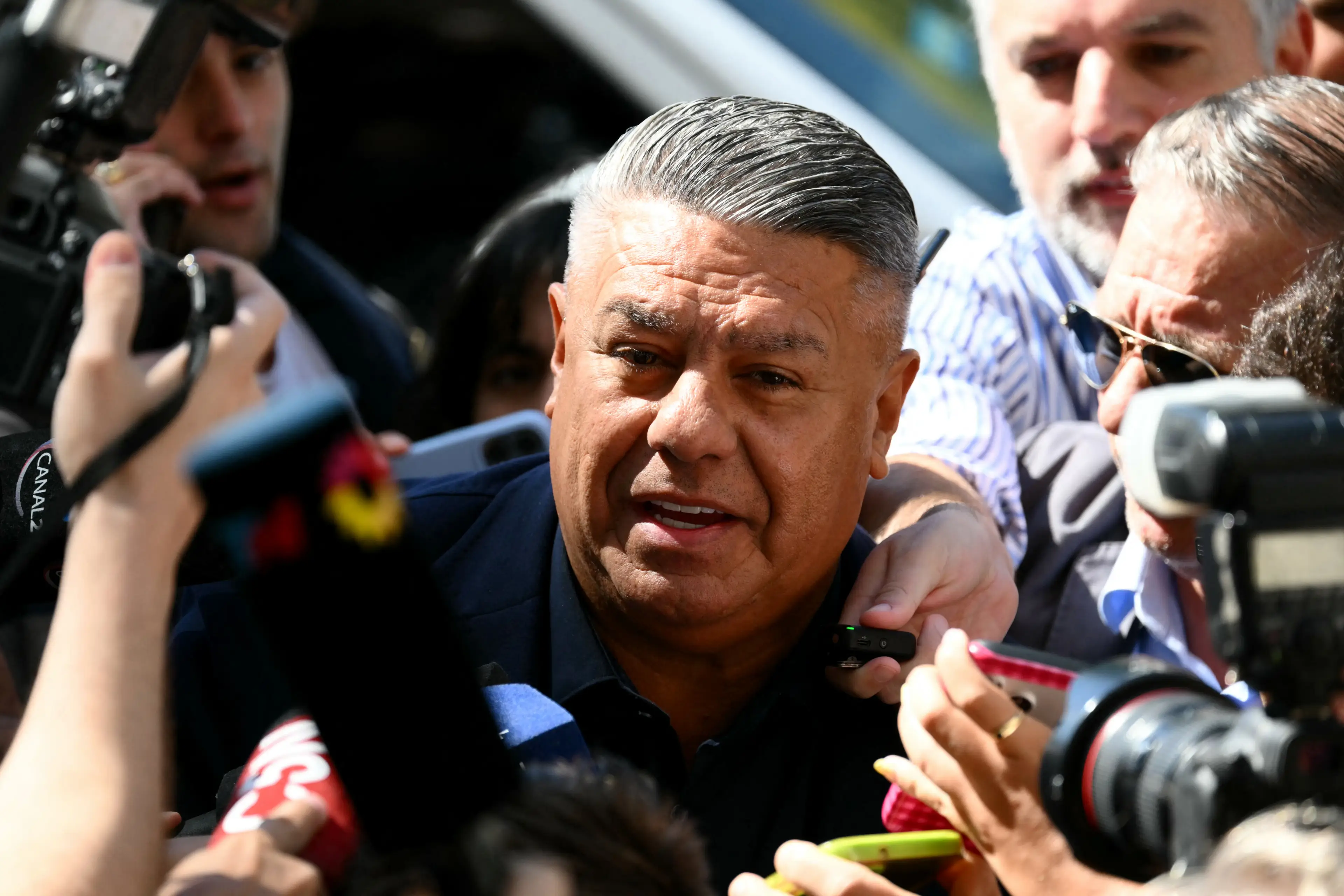 AFA president Tapia was allegedly surrounded by FBI agents at JFK Airport (Luis ROBAYO / AFP via Getty Images)