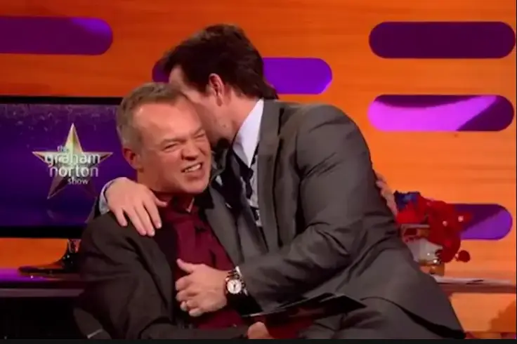 The actor later clarified his behaviour, saying he was trying to do 'a bit' (BBC)