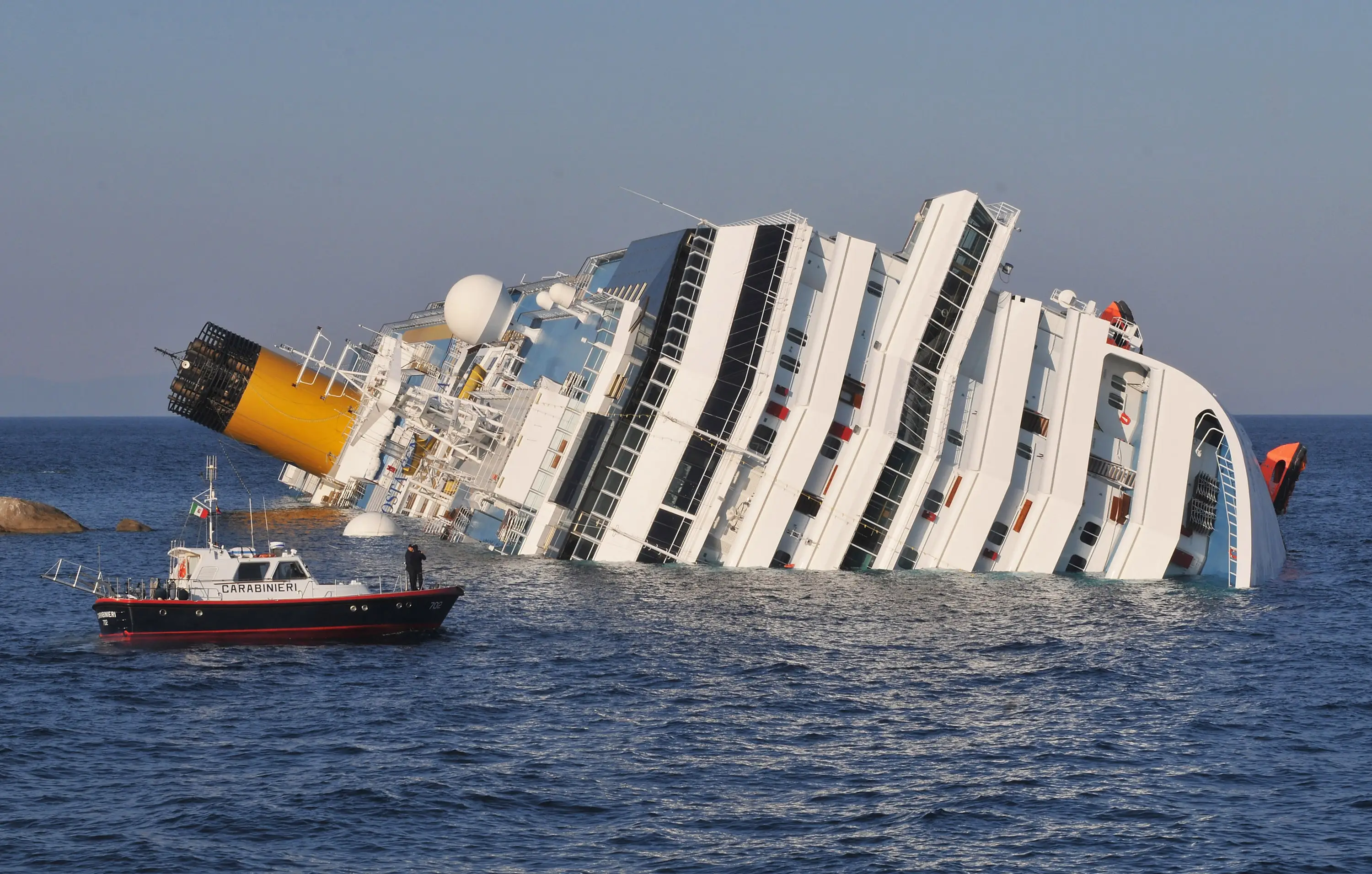 The ship sunk after it hit a rock formation (Laura Lezza/Getty Images)