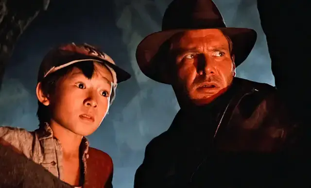 Ke Huy Quan and Harrison Ford in Indiana Jones and the Temple of Doom (Paramount Pictures)