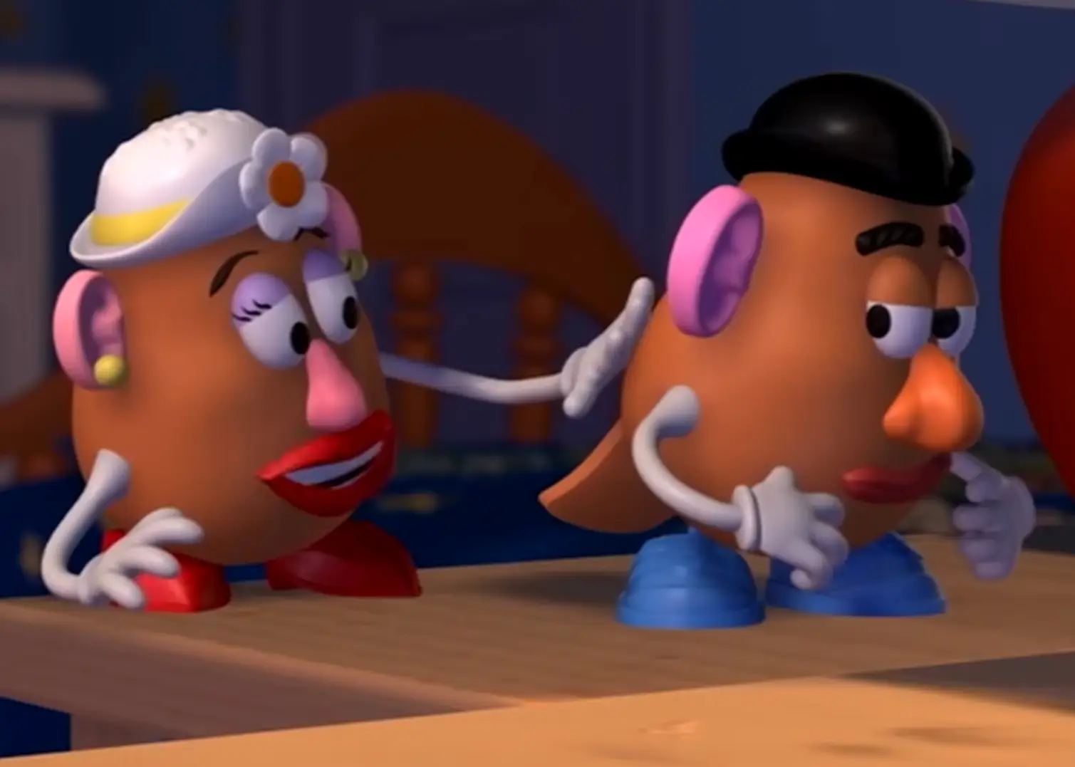 Mrs Potato Head made that man a married spud (Pixar)